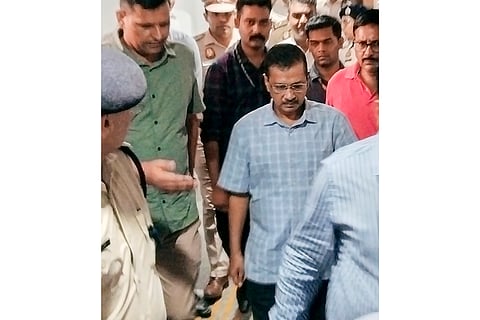 Kejriwal produced at court